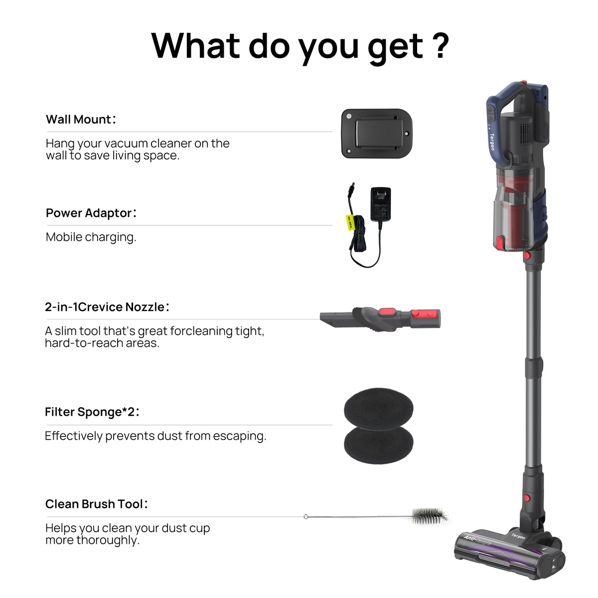 Tergeo V50 Cordless Vacuum