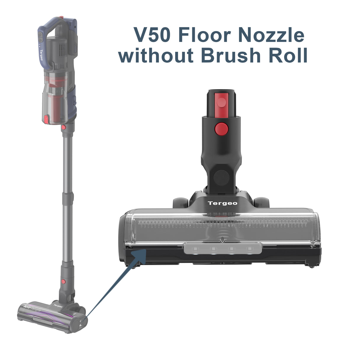 Tergeo V50 Floor Nozzle Without Brush Roll